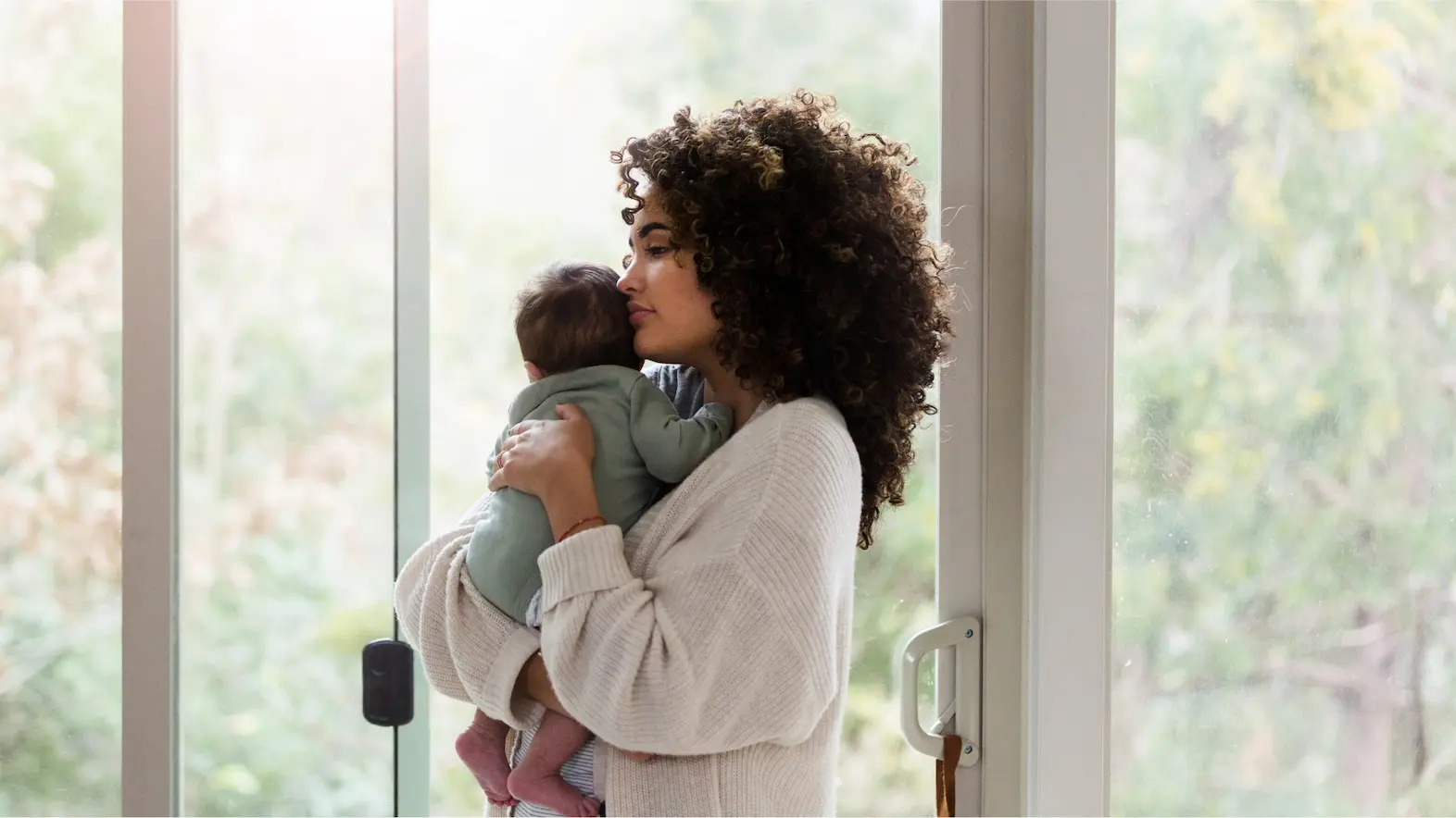 Mother connecting emotionally with child while working through personal healing